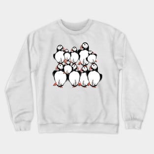 Puffin family pattern Crewneck Sweatshirt